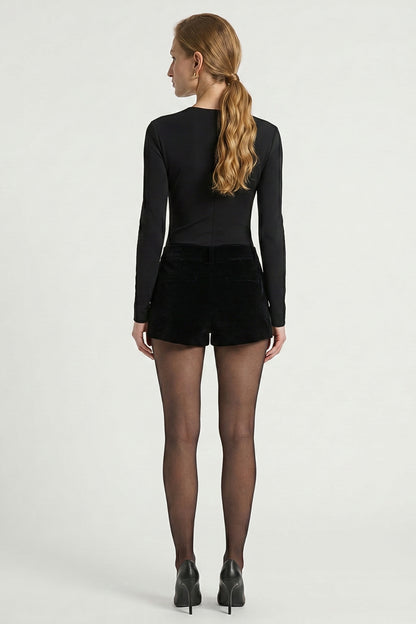 Mini Short de Veludo Eleanor