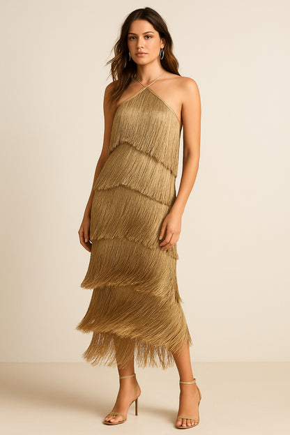 Vestido Franjas Claire