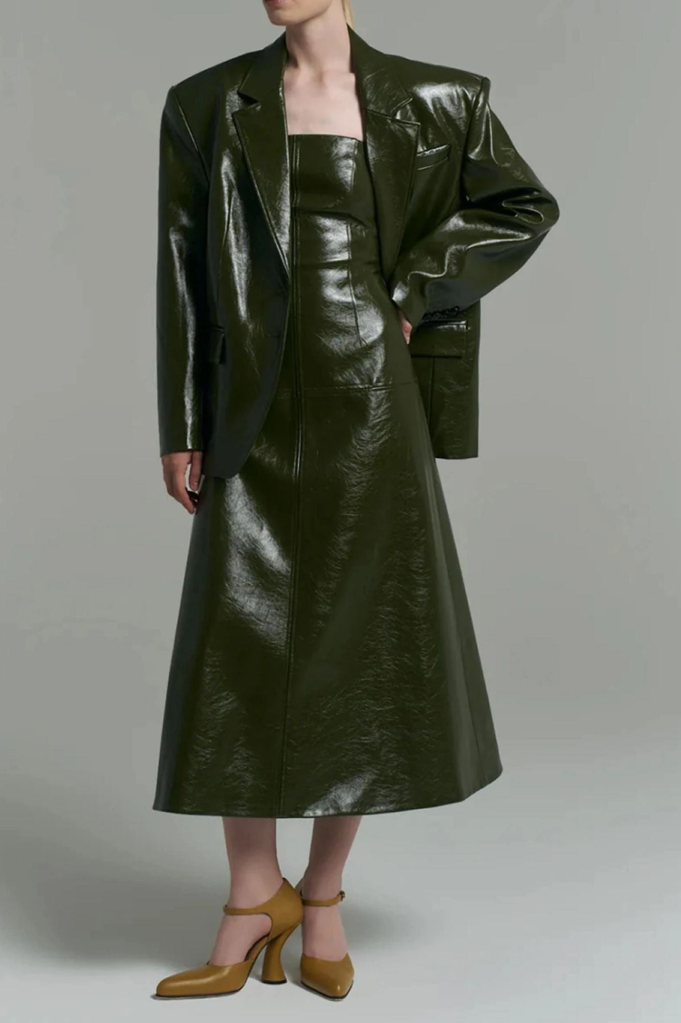 Vestido Couro Catarina