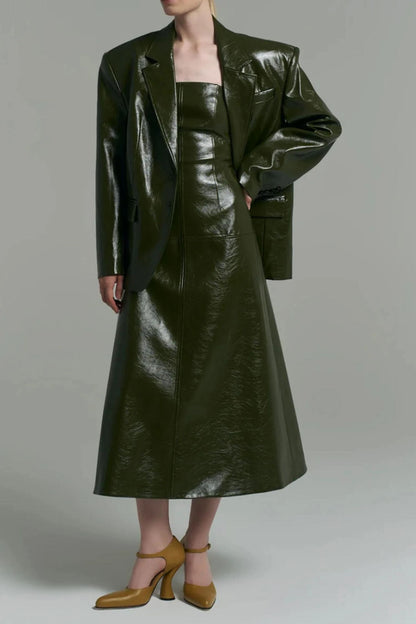 Vestido Couro Catarina