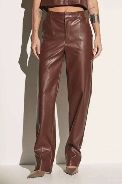 Calça de Couro Constance
