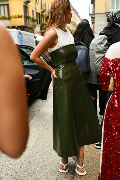 Vestido Couro Catarina