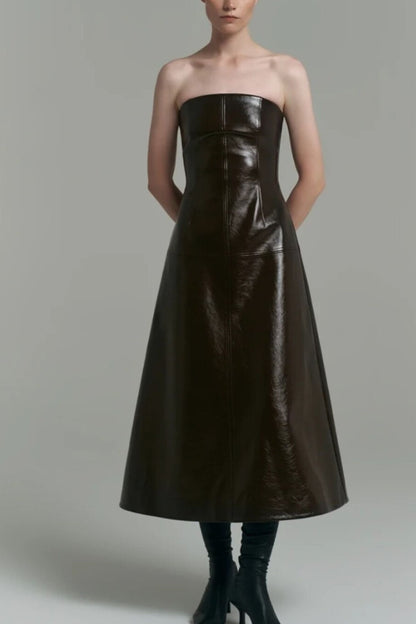 Vestido Couro Catarina